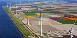Wind turbines in the Netherlands