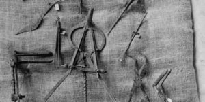 Roman surgical instruments found in a physician’s home in Pompeii.