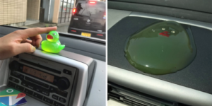 This is your rubber ducky on drugs. 120F+ in my car…