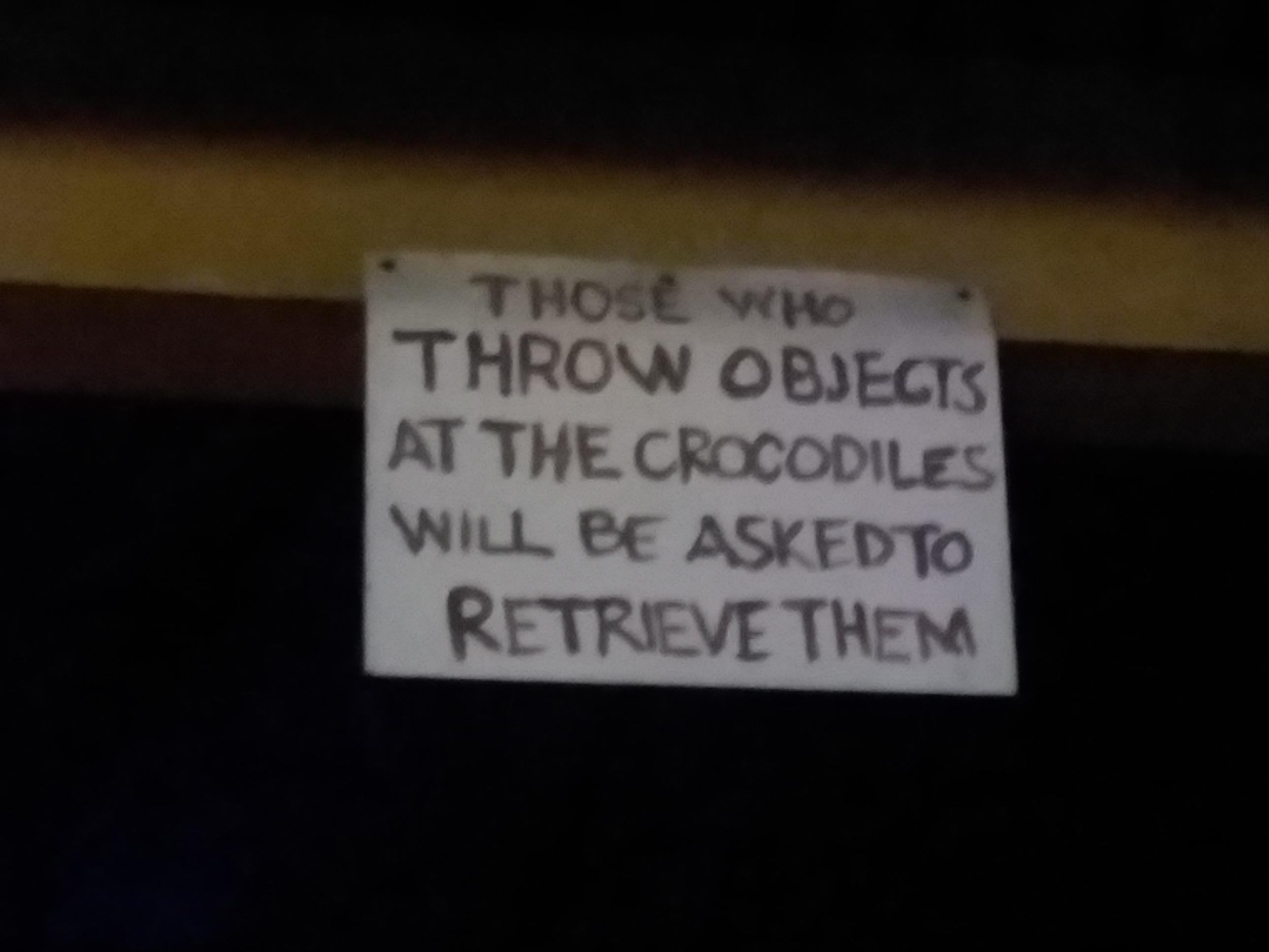 Sign found at Toledo Zoo