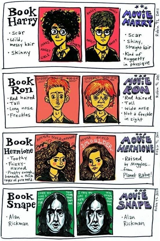 Harry Potter - Book versus movie.