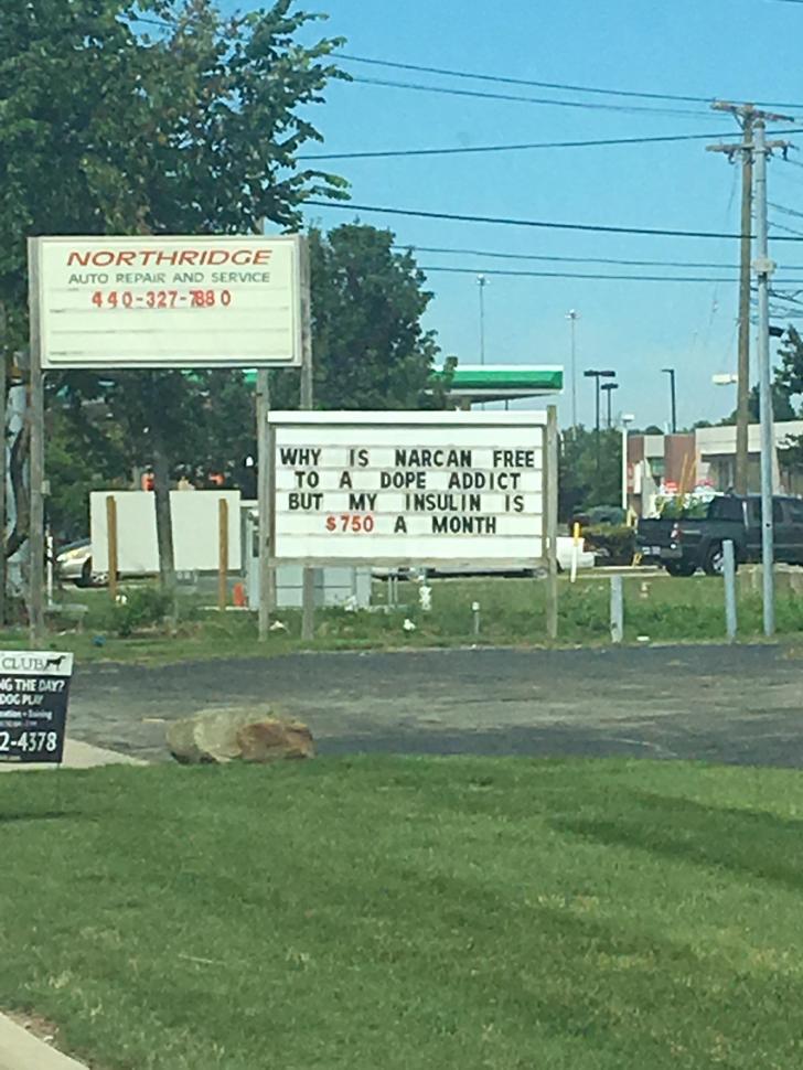 My local mechanic's sign.