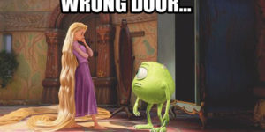 Wrong door…