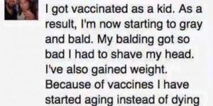 First hand account of the perils involved with vaccines.