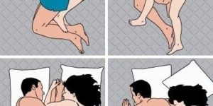 Four popular positions in bed.