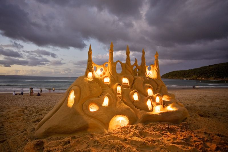 Awesome sandcastle is awesome.