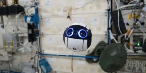 This spherical zero-gravity camera drone will help astronauts communicate when in space