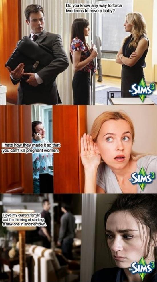 Talking about Sims in public
