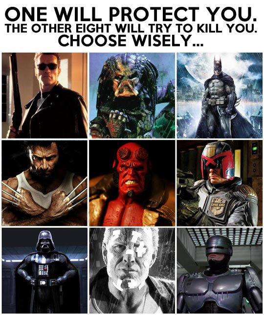 Choose wisely.