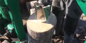 Splitting wood is hypnotic