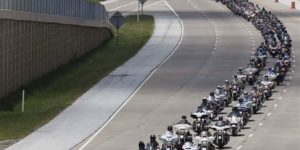 Funeral procession for the fallen Dallas police officers