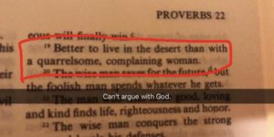 The Bible is savage