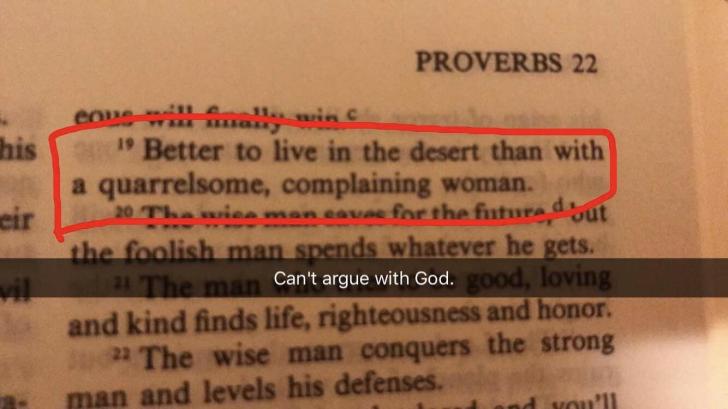 The Bible is savage