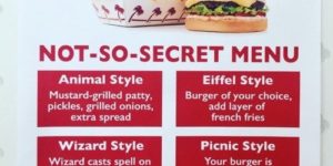 In-N-Out secret menu.