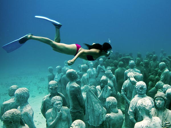 Underwater Sculpture Park.