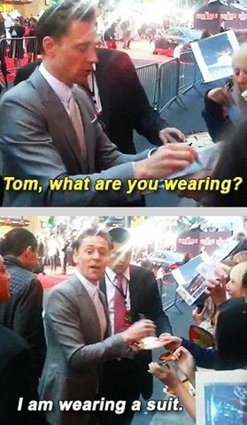 Tom, what are you wearing?!