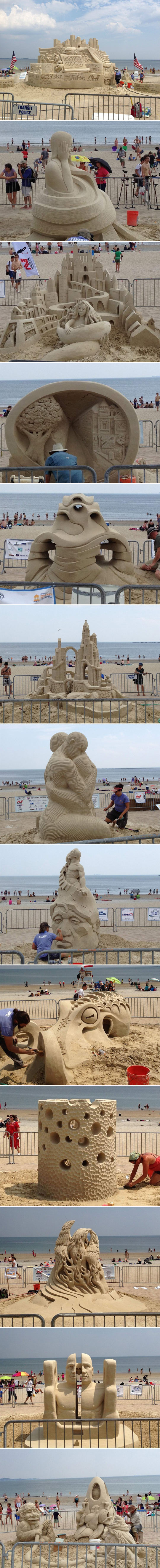 Sand art.