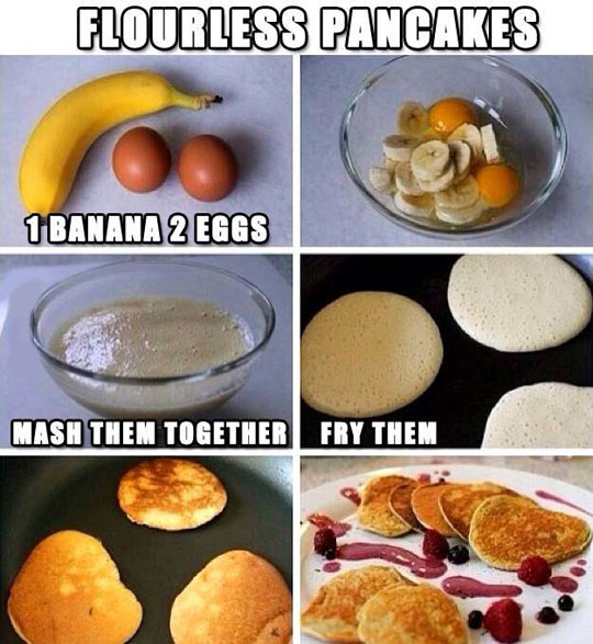 Flourless pancakes.