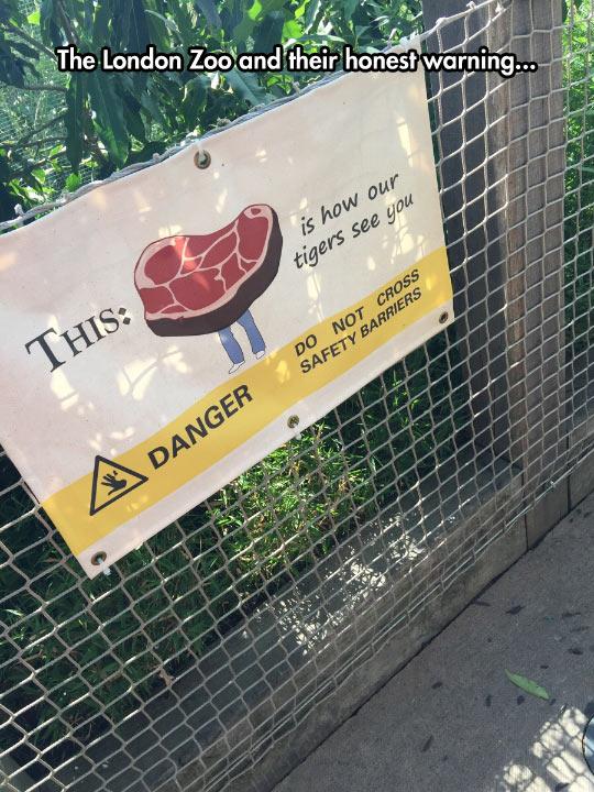 London Zoo Warning