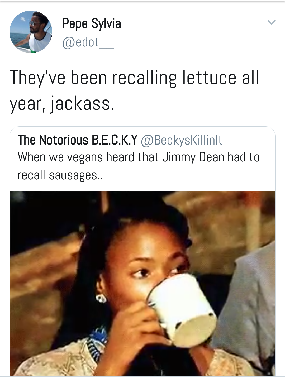 it's the lettuce