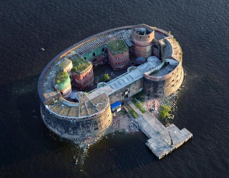 A James Bond-esque villain hideout in Saint Petersburg.