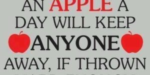 An apple a day…