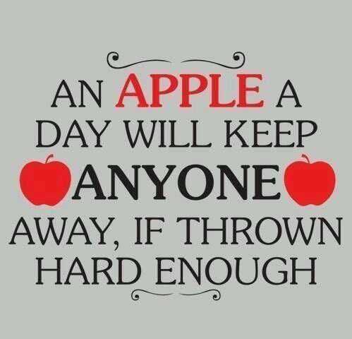 An apple a day...