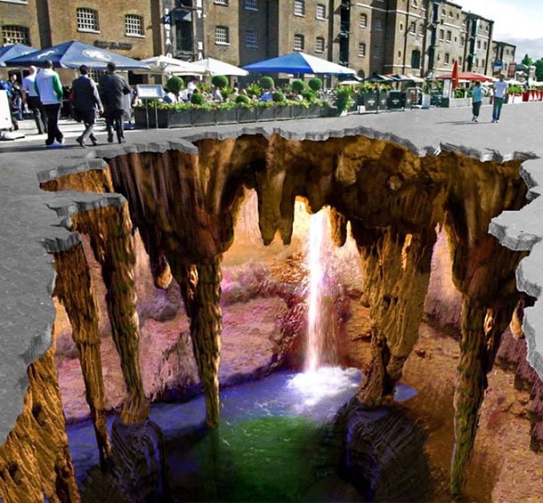 The most amazing 3D chalk art I have ever seen!