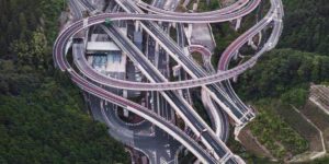 Tokyo’s highway system looks like when I was learning to tie my own shoes.