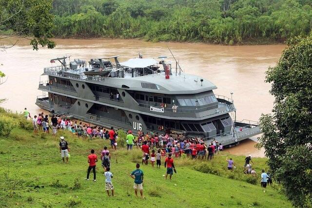 Brazil maintains a fleet of hospital ships that dock at riverside villages and treat locals for free