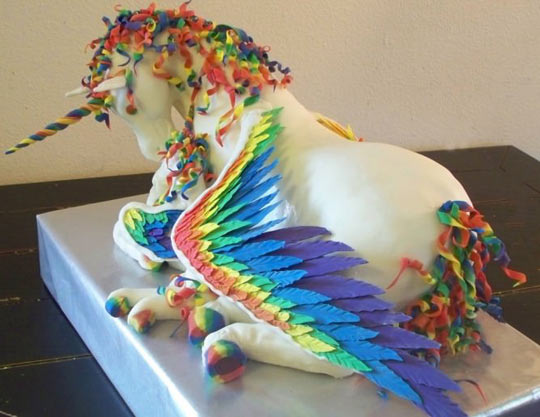 The majestic unicorn cake.