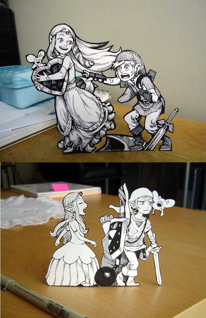 Zelda Paper Art!
