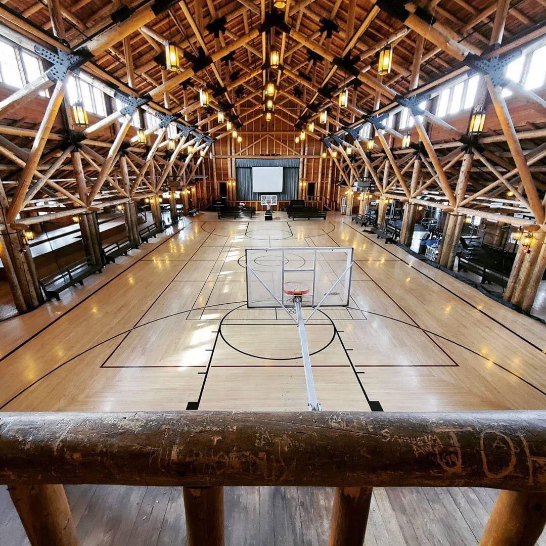 The employees-only gym at Yellowstone National Park