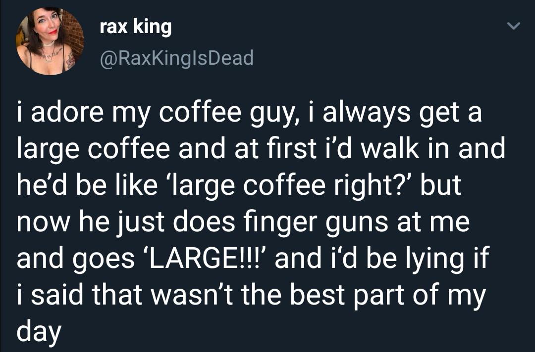 M'large lady.