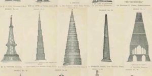 Rejected Eiffel Tower designs.