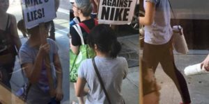 Protesting Nike while wearing Nikes. Shill 101.