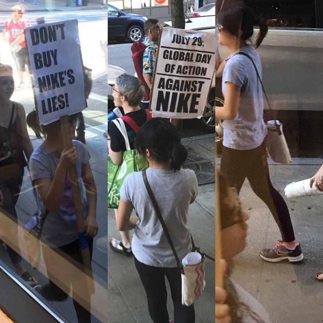 Protesting Nike while wearing Nikes. Shill 101.