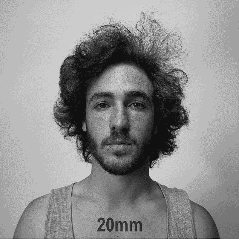 How Focal Length Affects the Shape of the Face
