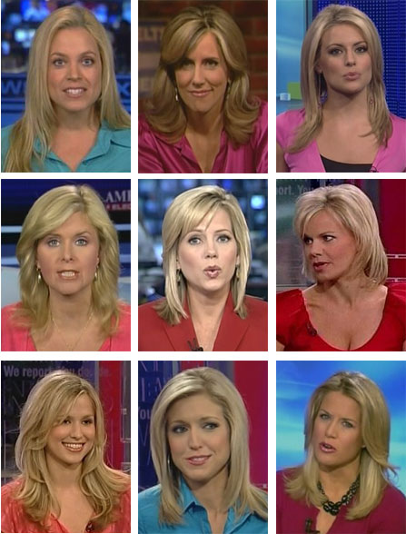 The diversity of Fox news anchors.