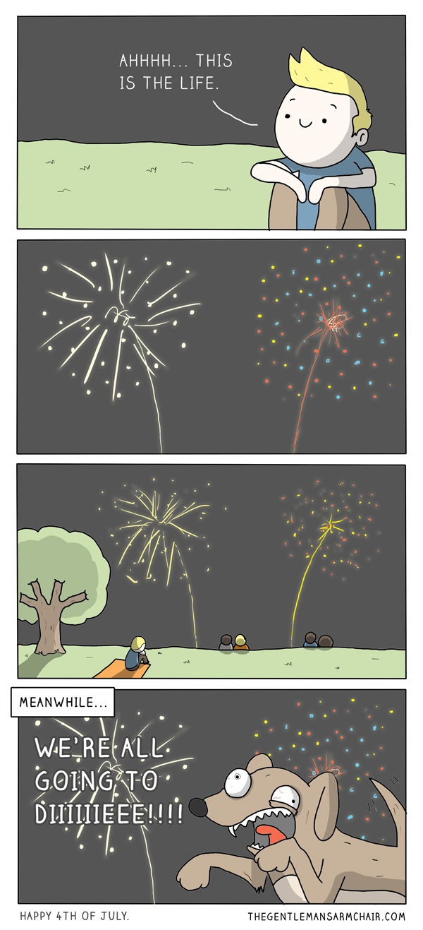 A friendly reminder about fireworks and pets.
