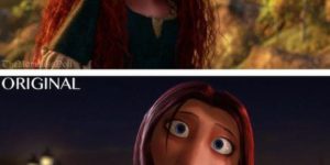 Disney characters with more realistic faces