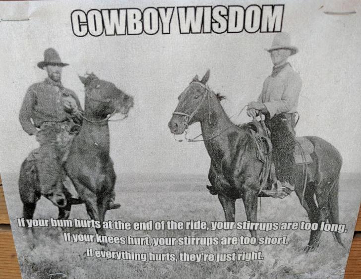 Cowboy wisdom