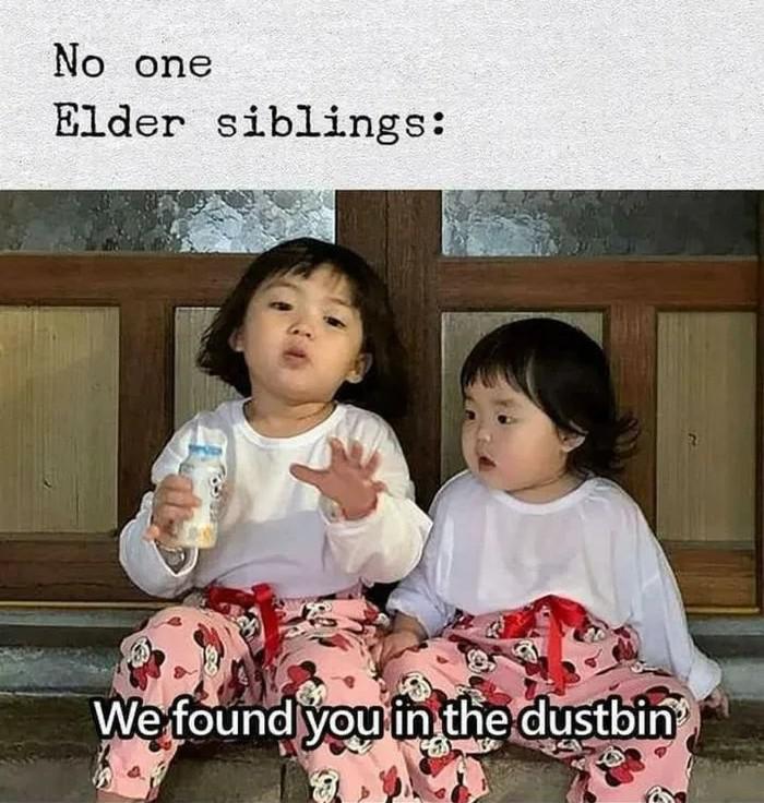 The thing about siblings... 