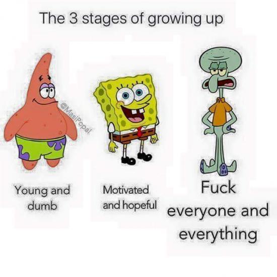 The older I get, the more I understand Squidward