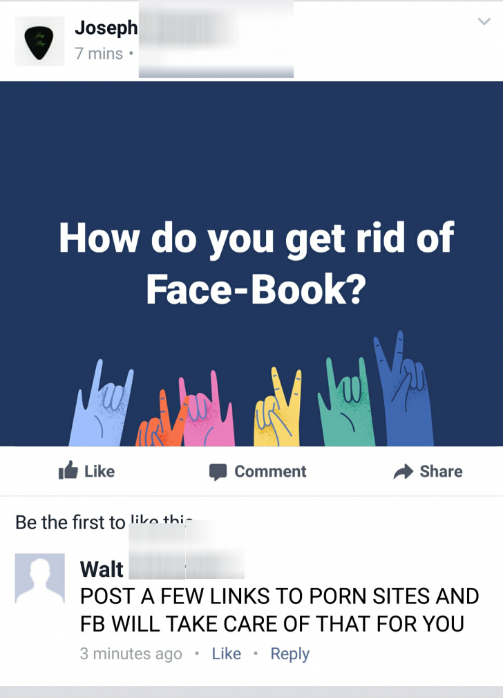 Getting rid of Facebook, the easy way.