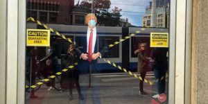 Madame Tussauds Amsterdam put the Trump in quarantine.