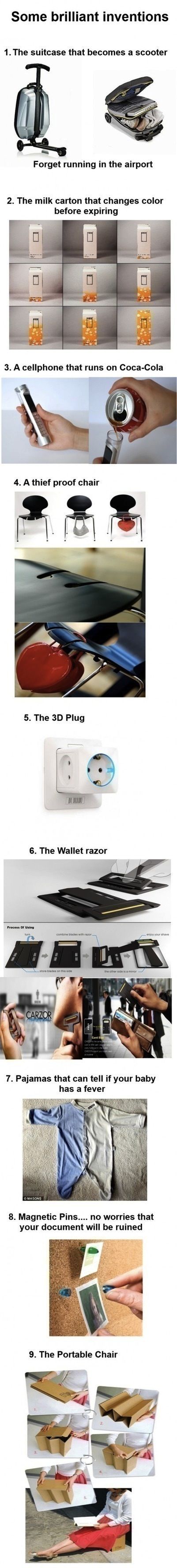 Some brilliant inventions.