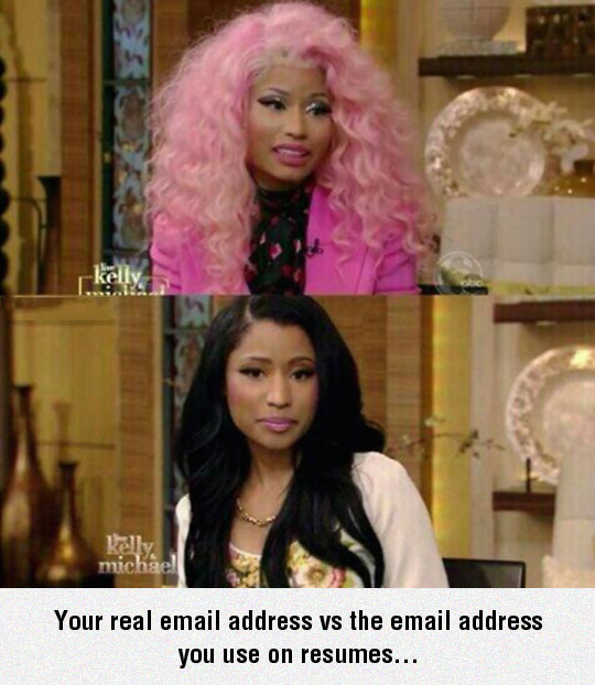 My real email address vs the one I give out. 