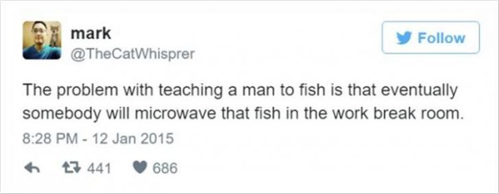 The problem with teaching a man to fish