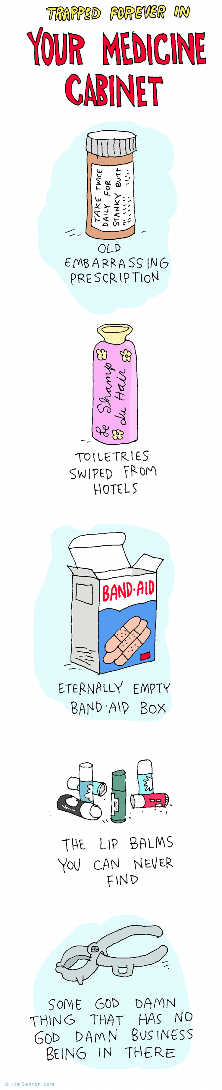 trapped toiletries